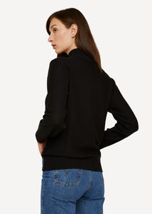 Oleana cut canvas Pullover