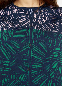 Oleana Pencil trace long Cardigan